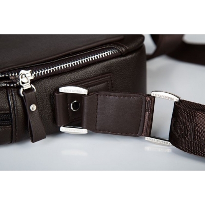 Torba POLO męska listonoszka ciemny brąz